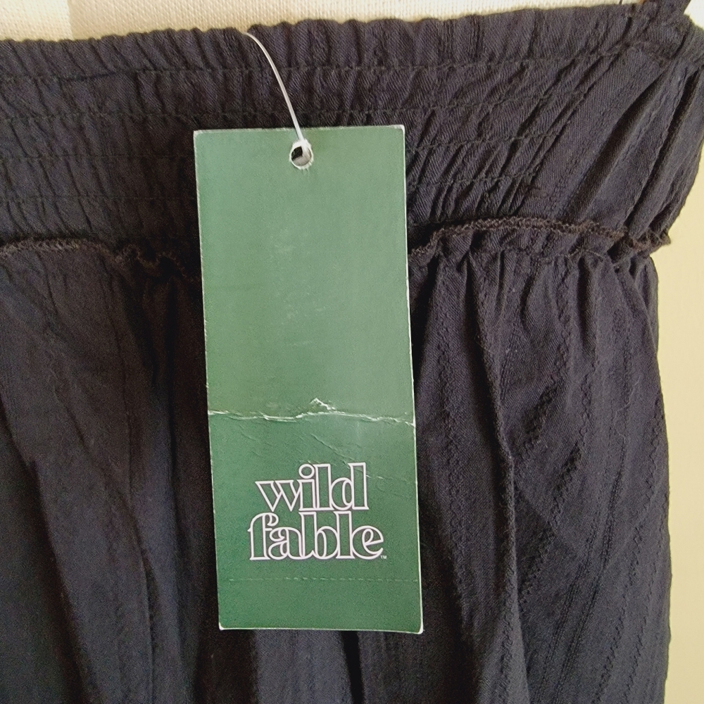 Wild Fable | Babydoll Dress | Black 100% Cotton - Picture 8 of 9